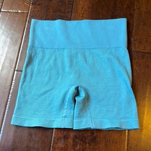 Colsie ribbed blue biker/atheltic shorts!